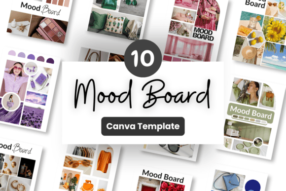 Mood Board Canva Template Bundle