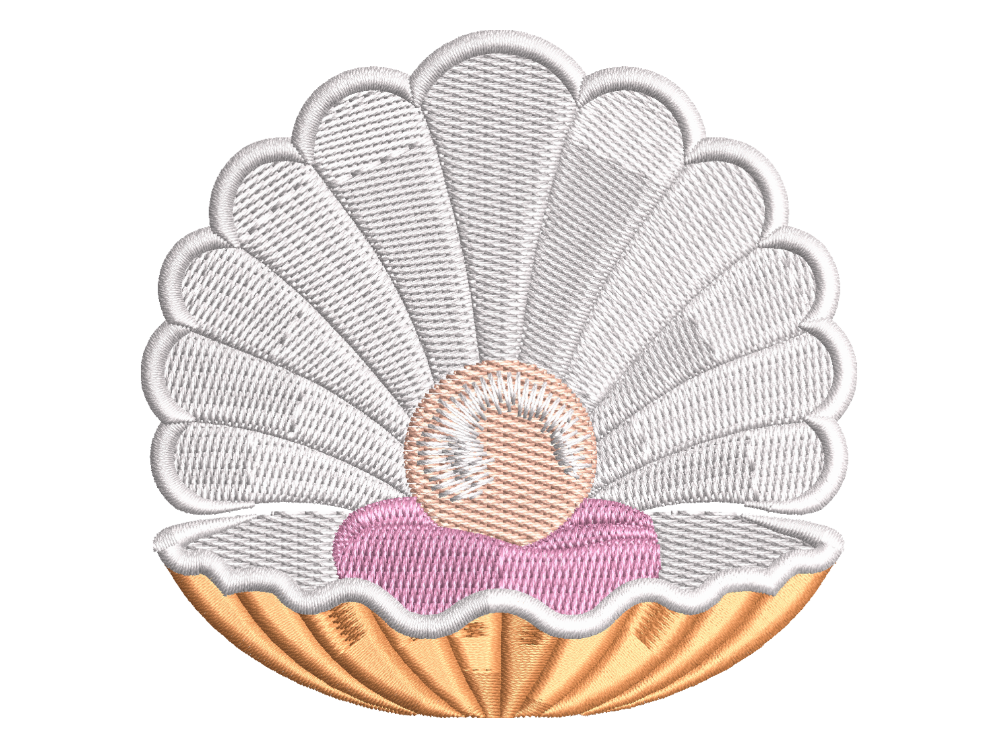 Open Pearl Shell Embroidery