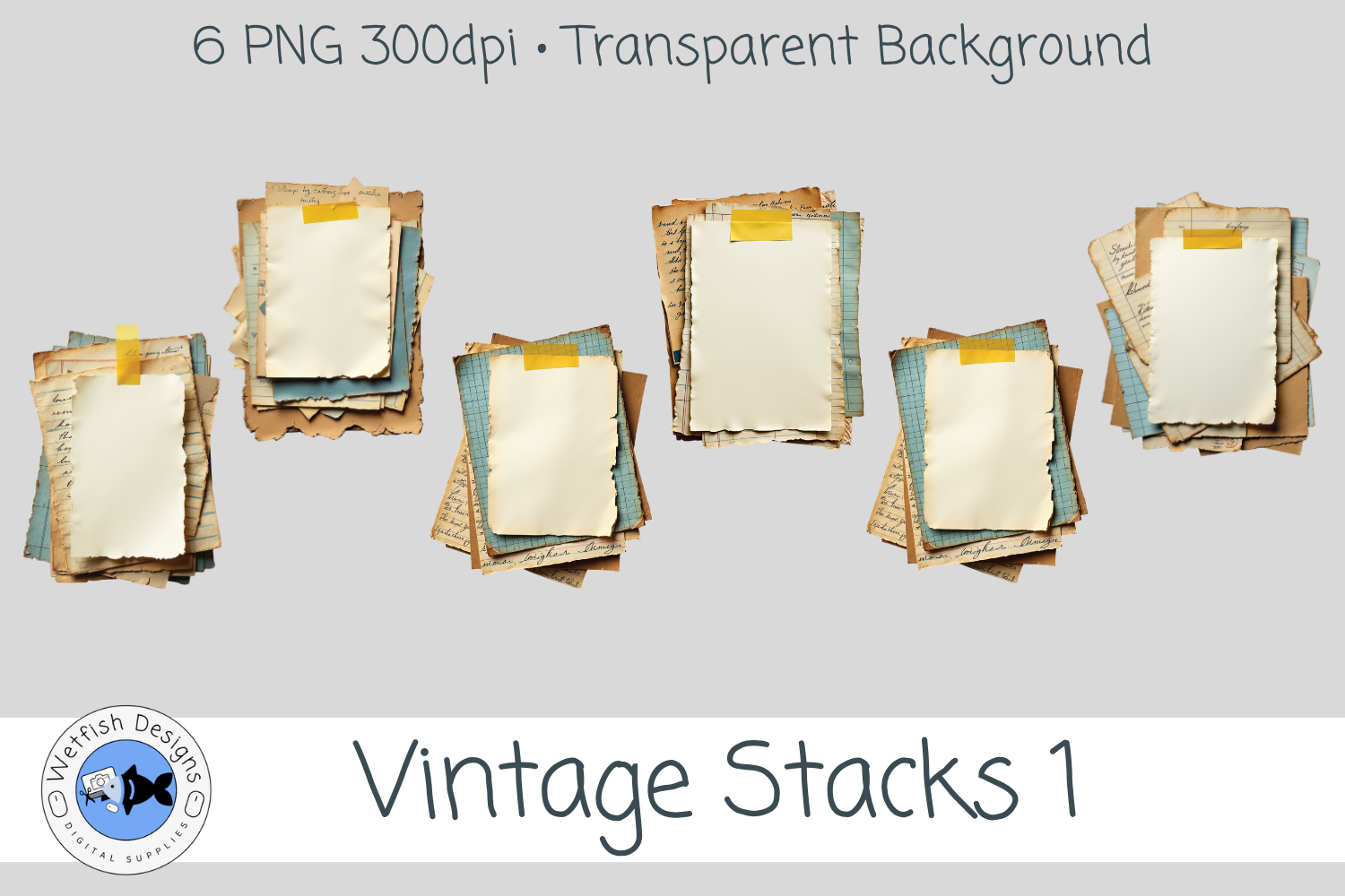 PNG Vintage Stacks 1