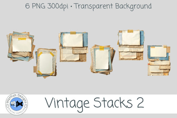 PNG Vintage Stacks 2