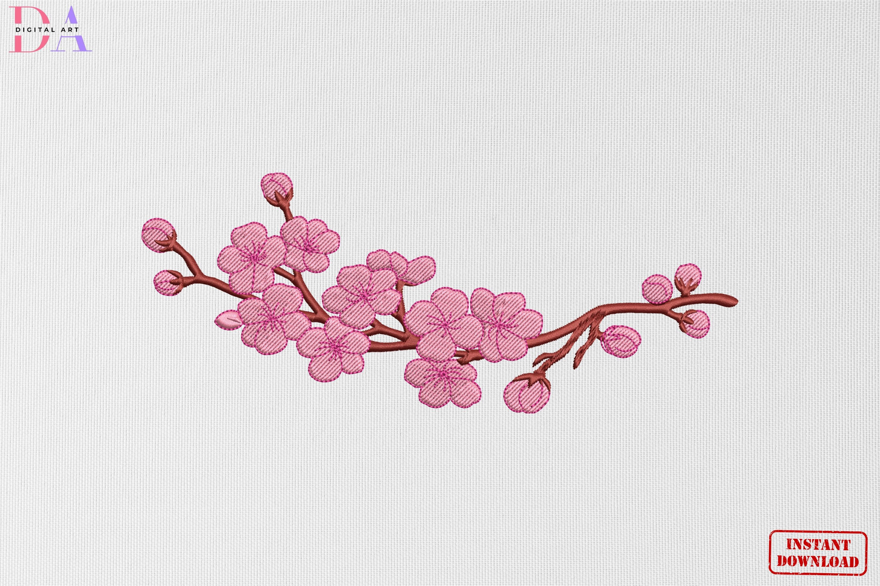 Pink Sakura Blossom Branch Beauty