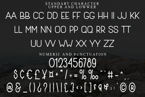 Planning Absolute Font PNG with transparent background - Preview 2