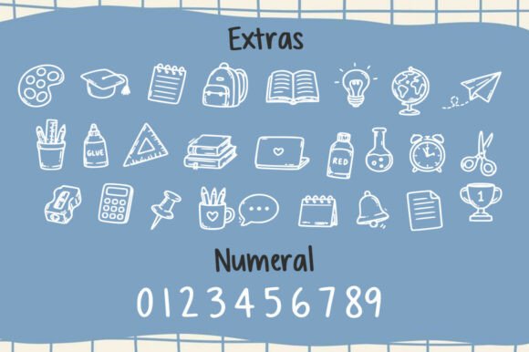 Private Student Font PNG with transparent background - Preview 5