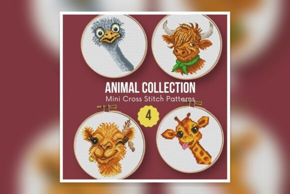 SET-Animals-01-4 Cross Stitch Pattern PD