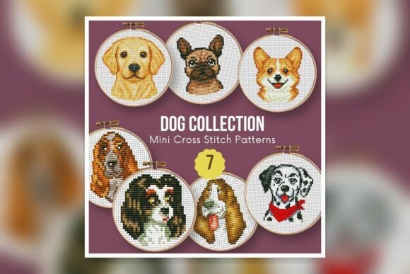 SET-Dogs-01-7 Cross Stitch Pattern PDF