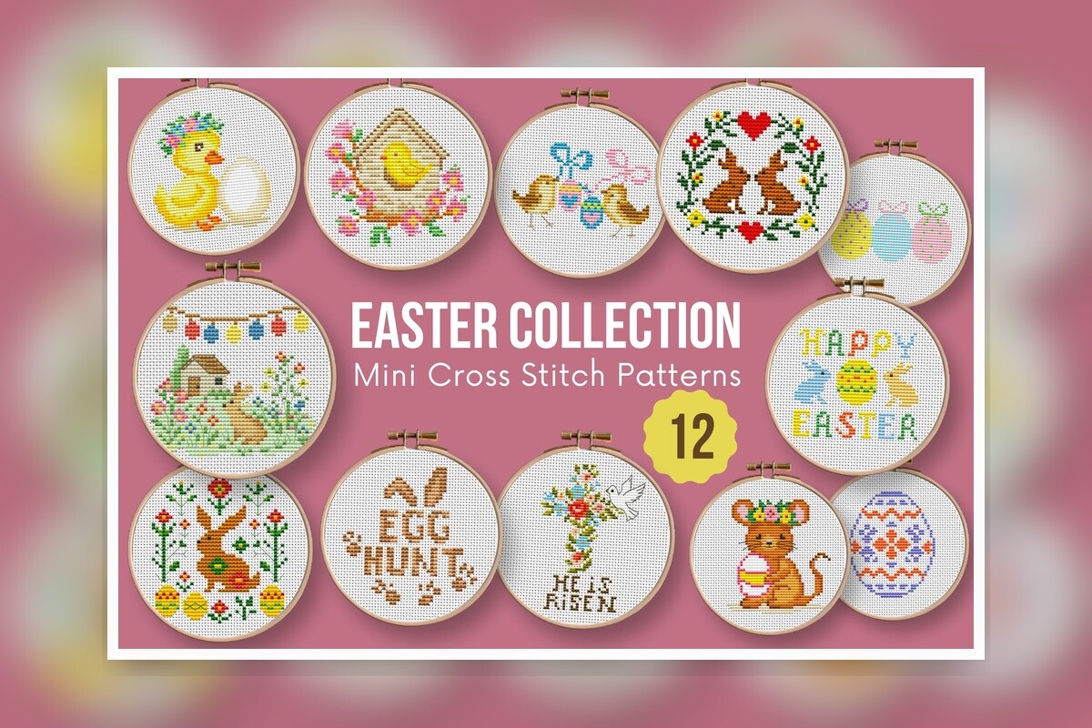 SET-Easter-01-12 Cross Stitch Pattern PD