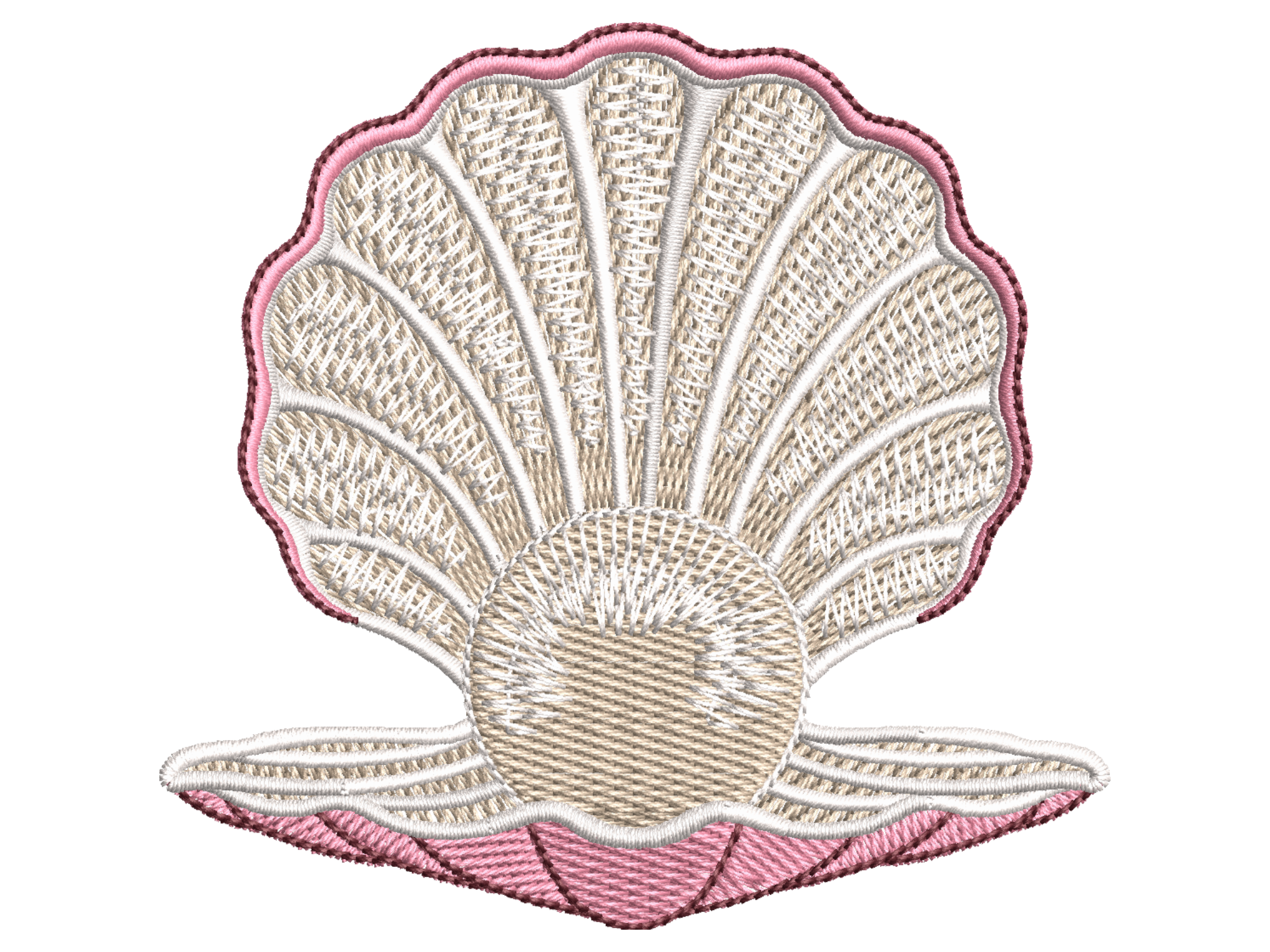Scallop Shell Embroidery