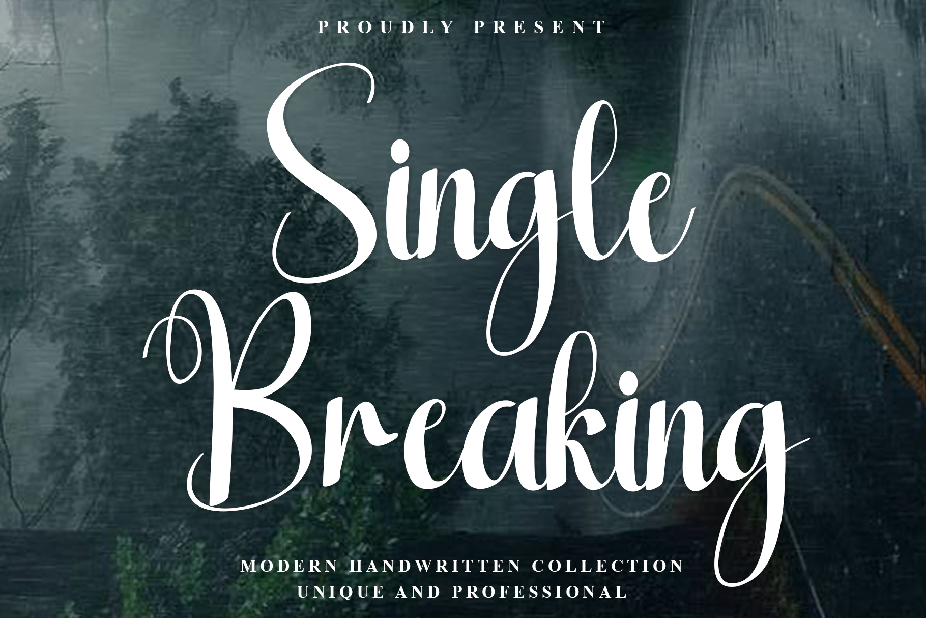 Single Breaking Font by Preketek texs · Creative Fabrica