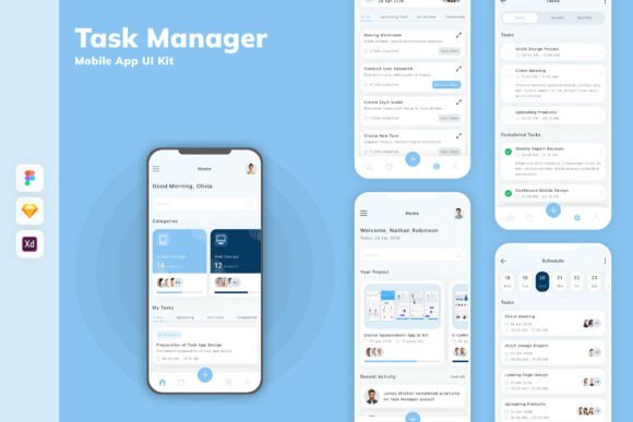 Task Manager Mobile App UI Kit