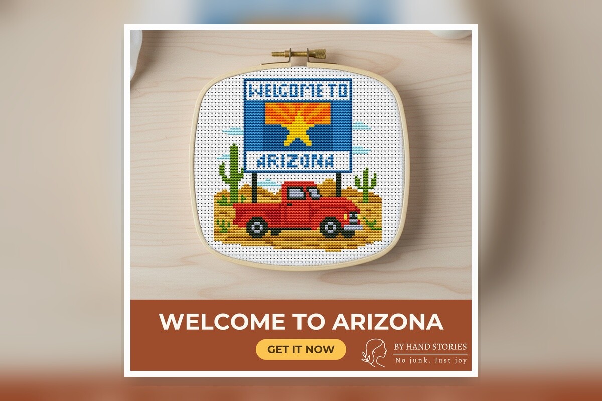 Welcome to Arizona Cross Stitch Pattern