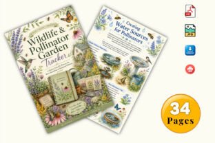 Wildlife & Pollinator Garden Tracker Graphic by KDPLab · Creative Fabrica