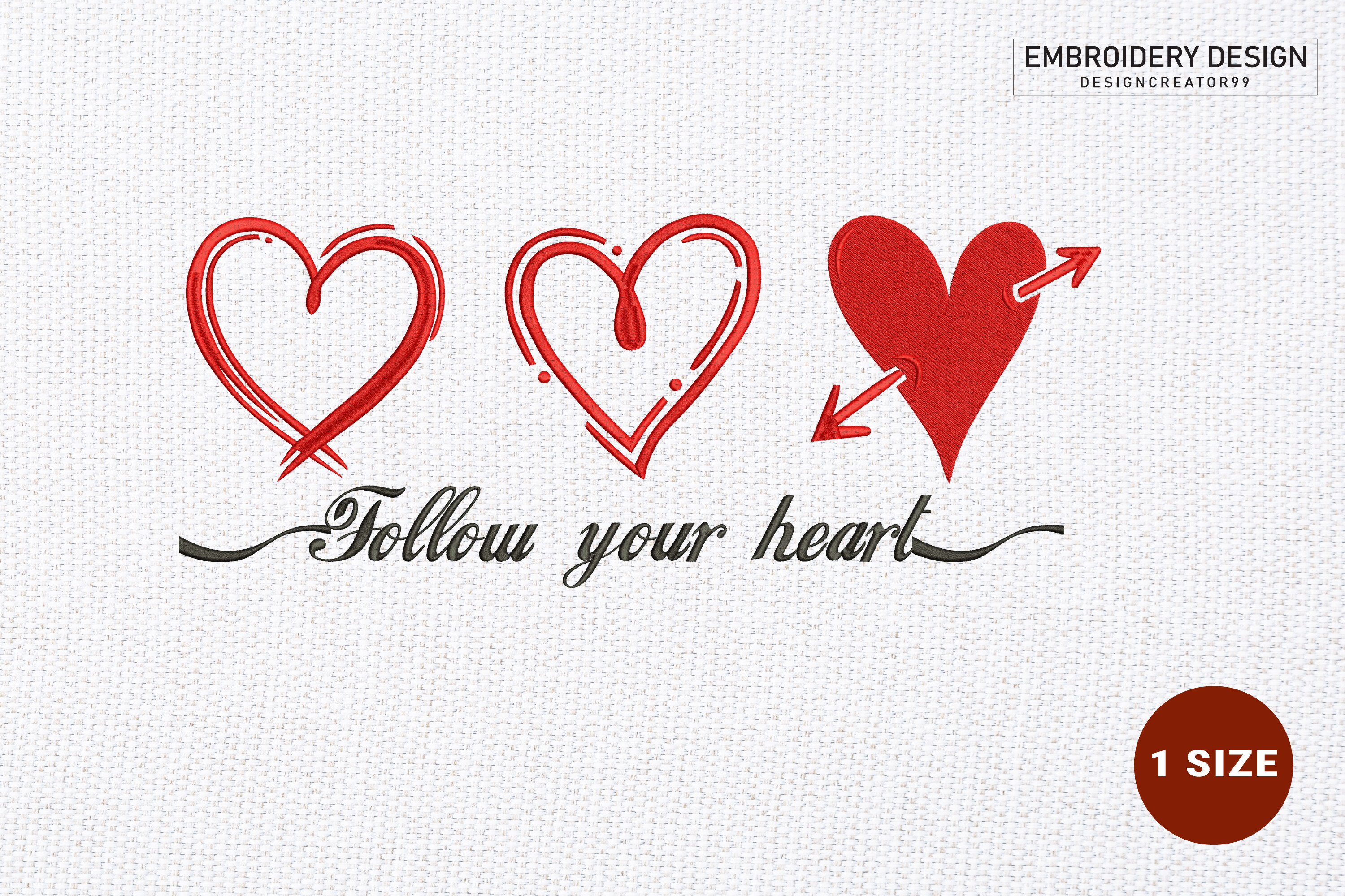 Love Embroidery Design