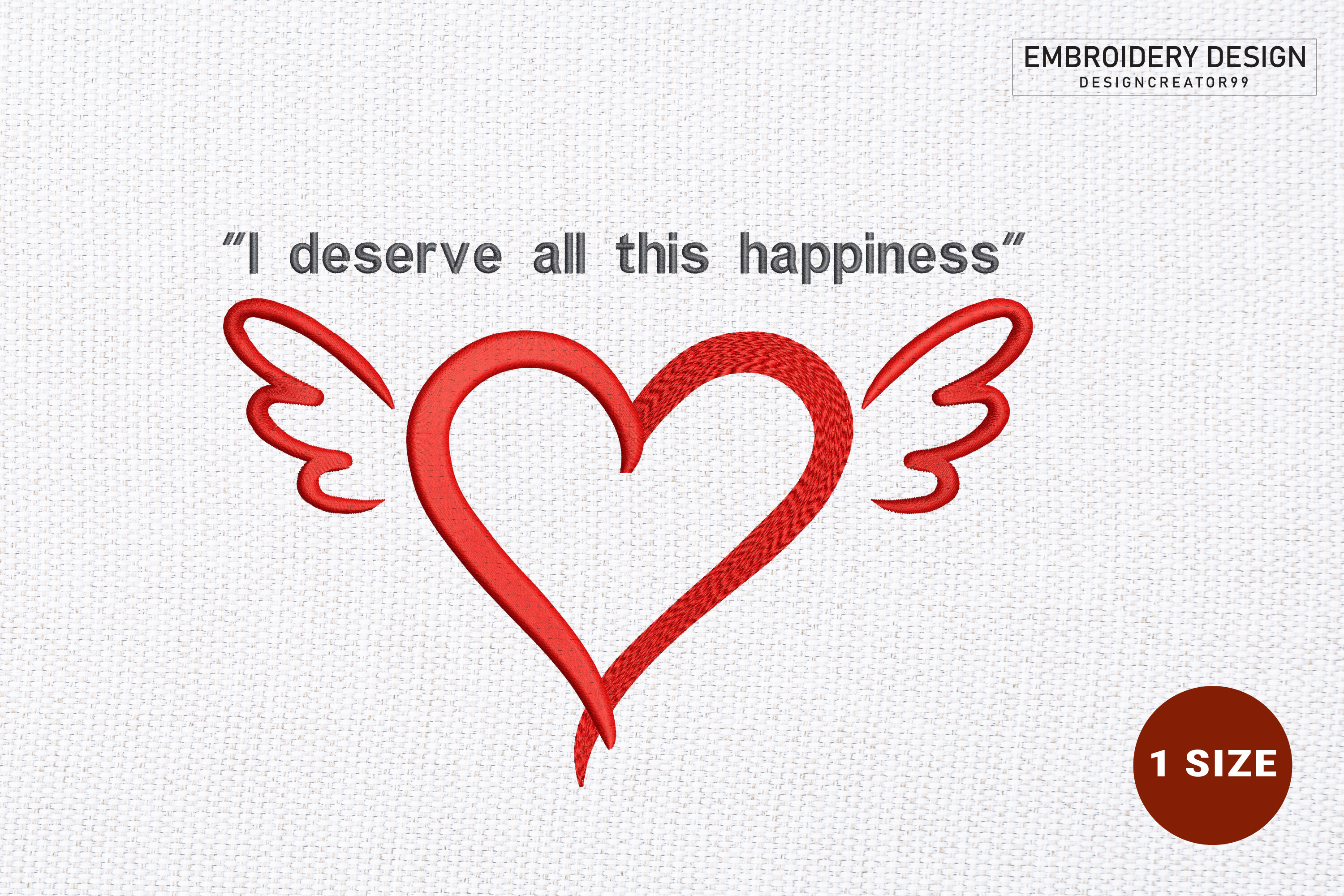 Love Embroidery Design