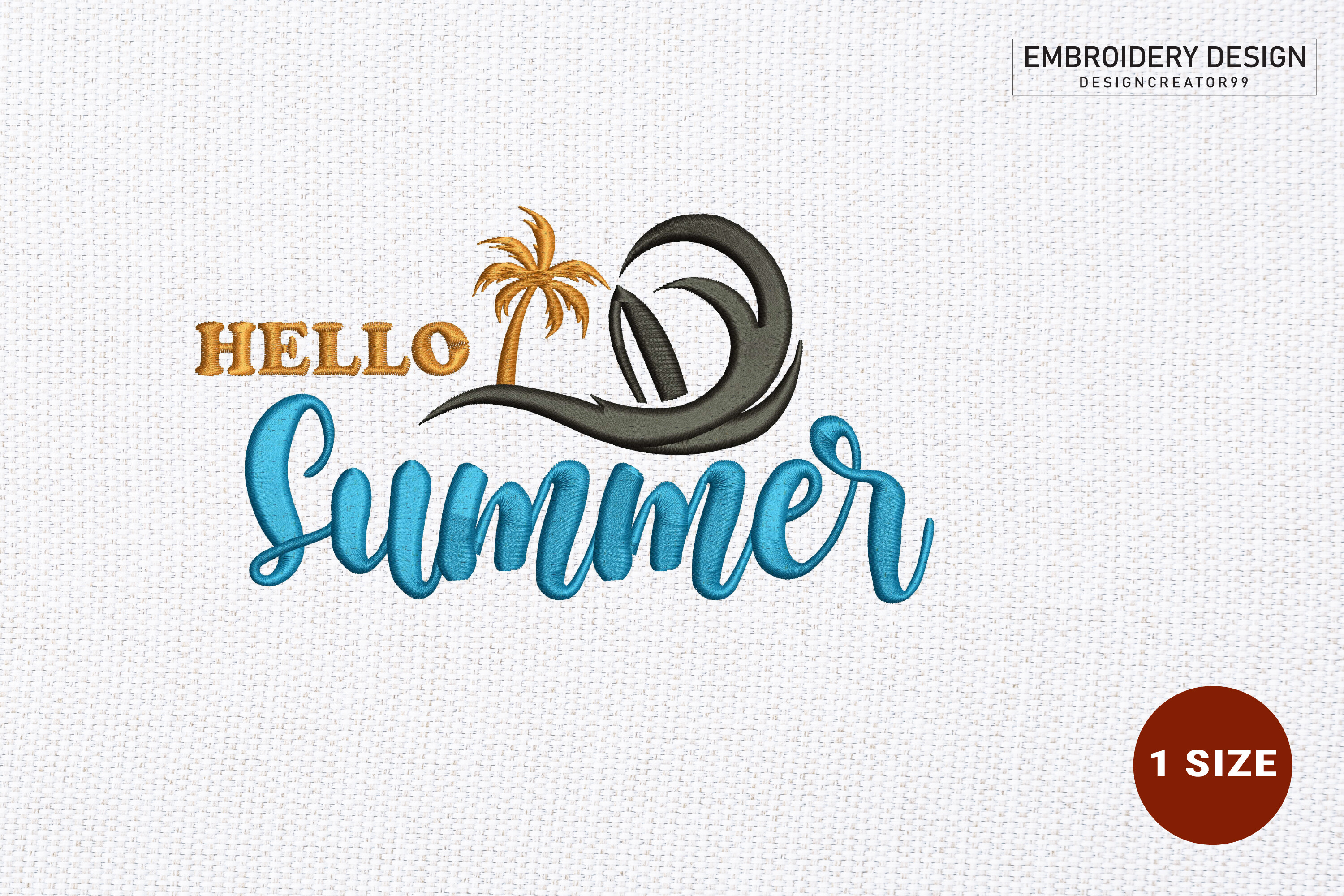 Summer Embroidery Design