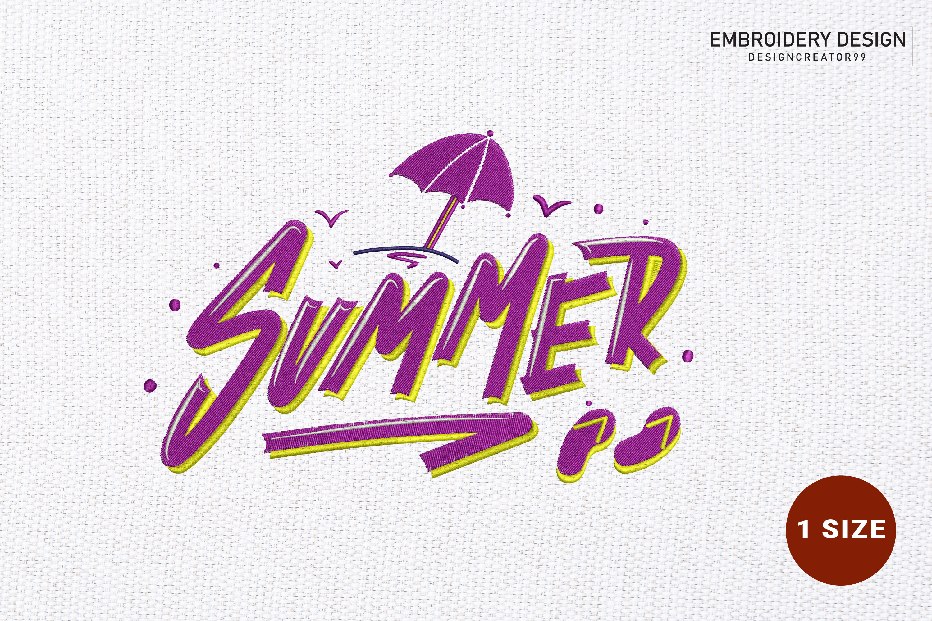 Summer Embroidery Design