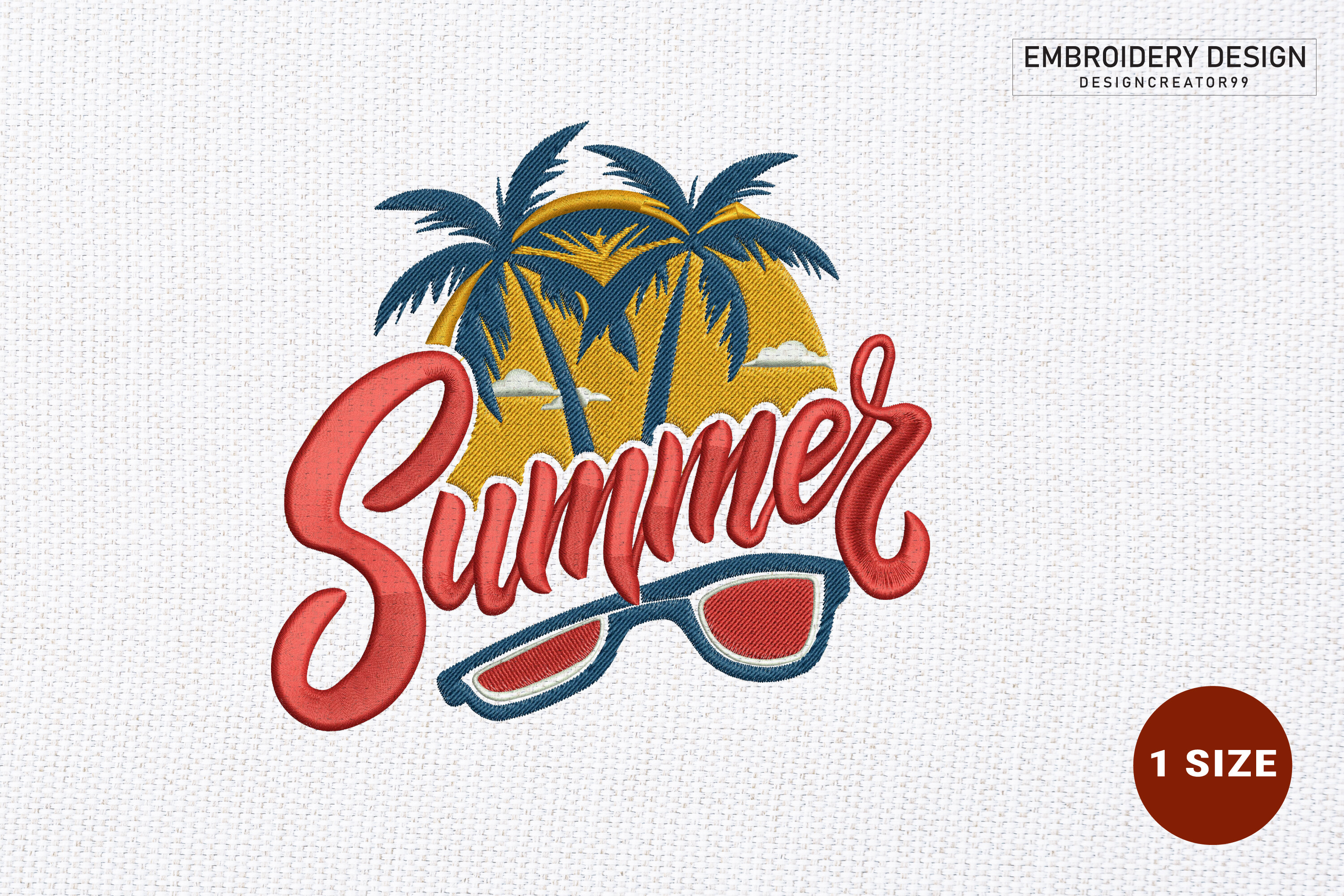 Summer Embroidery Design