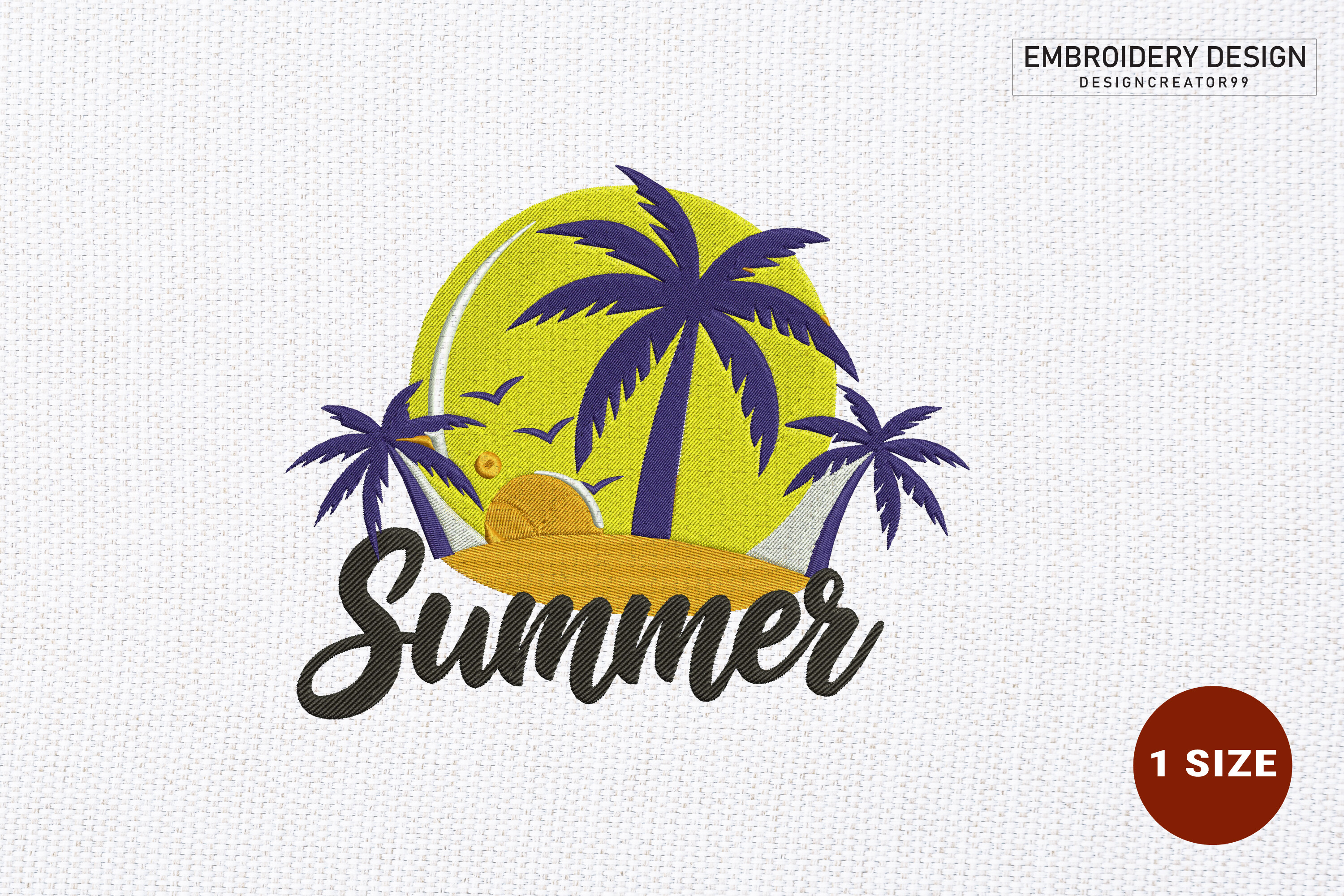 Summer Embroidery Design