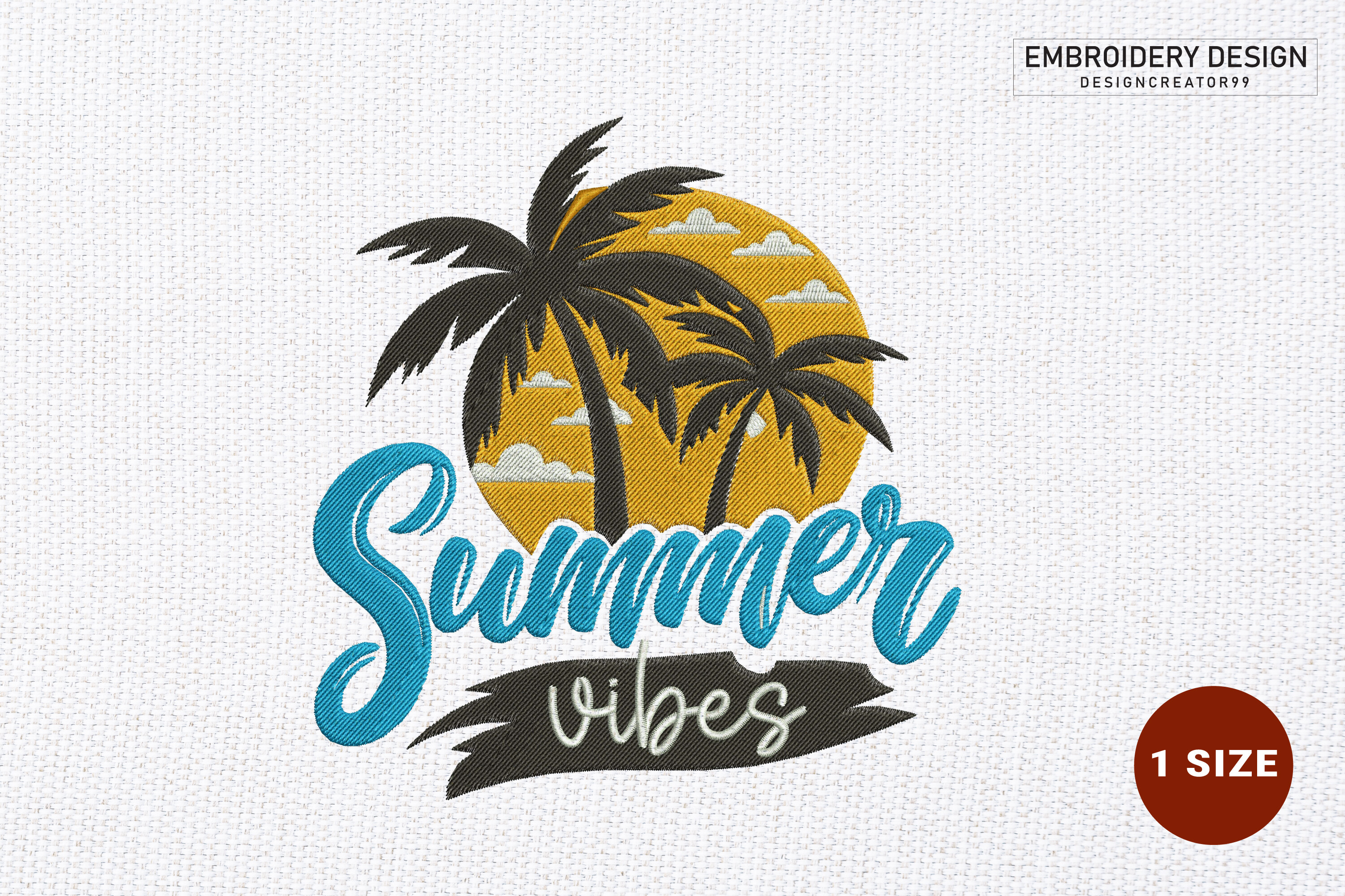 Summer Embroidery Design