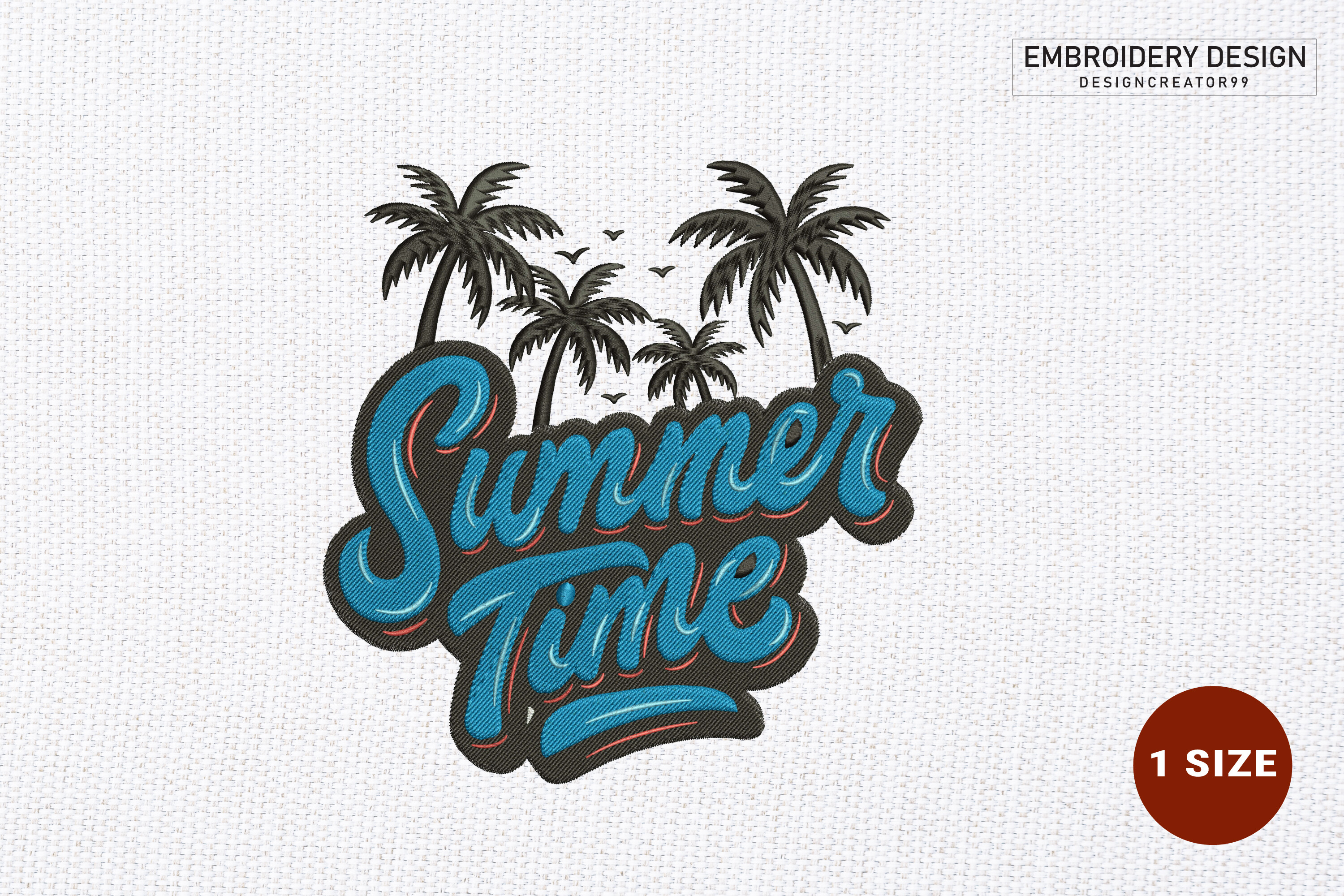 Summer Embroidery Design