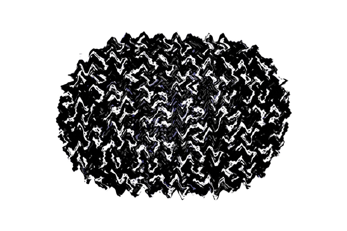 Abstract Black and White Wavy