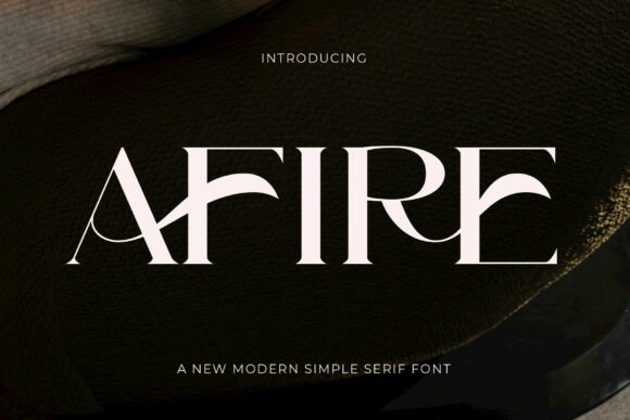 Afire Serif Font By Muflieart