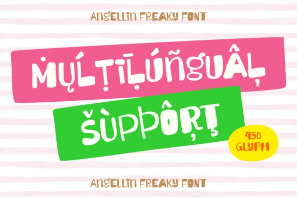 Angellin Freaky Font - Preview 2