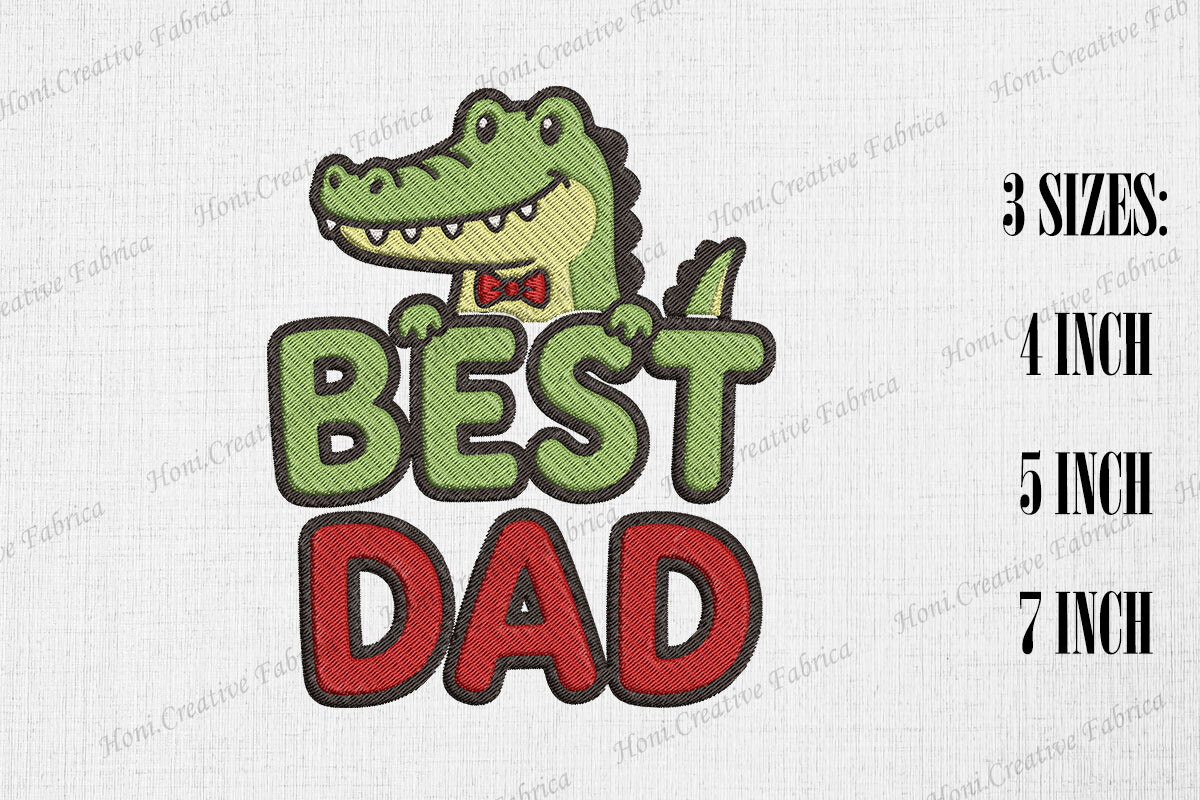 Best Dad Cute Crocodile Father's Day