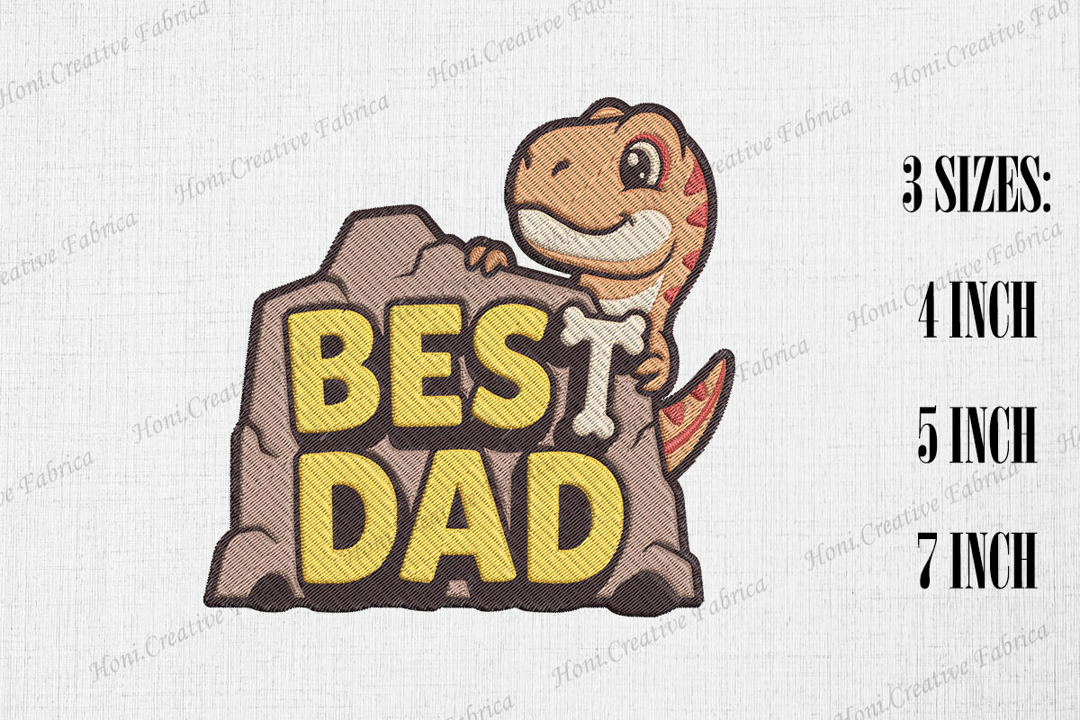 Best Dad Cute T-rex Father's Day