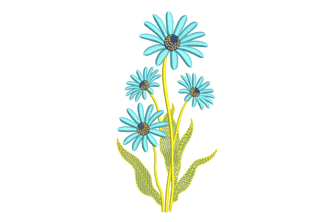 Blue Daisy Bouquet