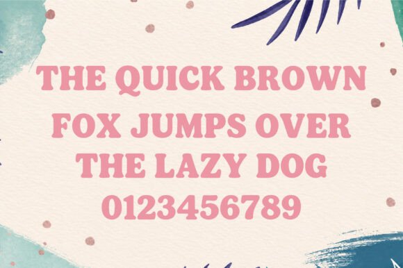 Chunky Bloom Font - Preview 1