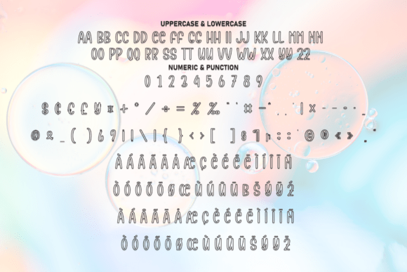 Color Bubble Font - Preview 6