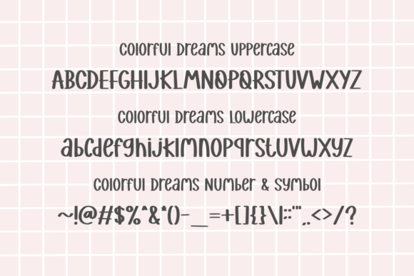Colorful Dreams Font - Preview 1