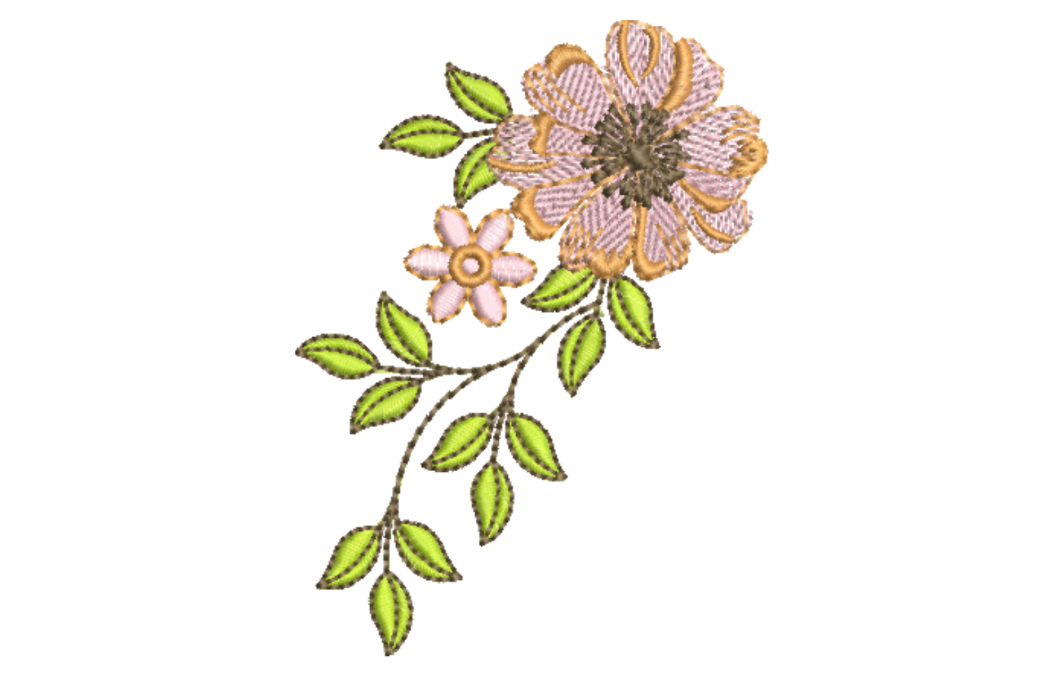 Creative Flower Embroidery Design