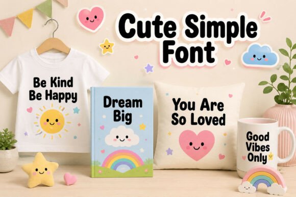Cute Simple Font - Preview 3