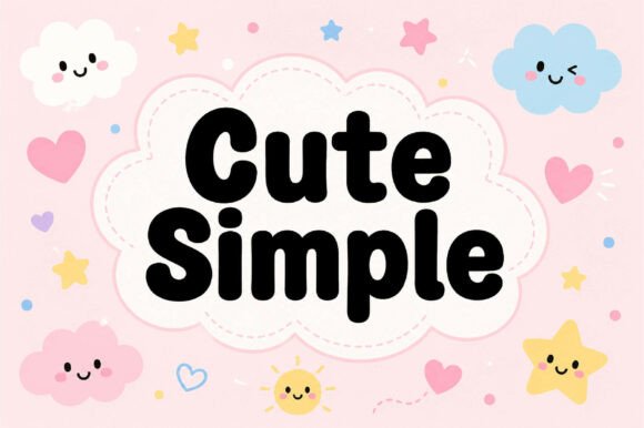 Cute Simple Font - Preview 5