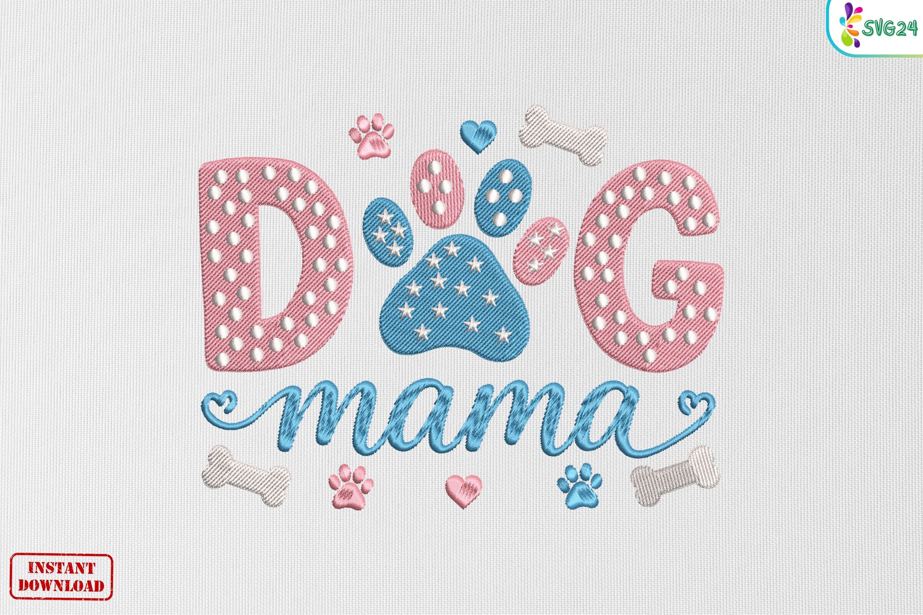 Dog Mama Paw Print