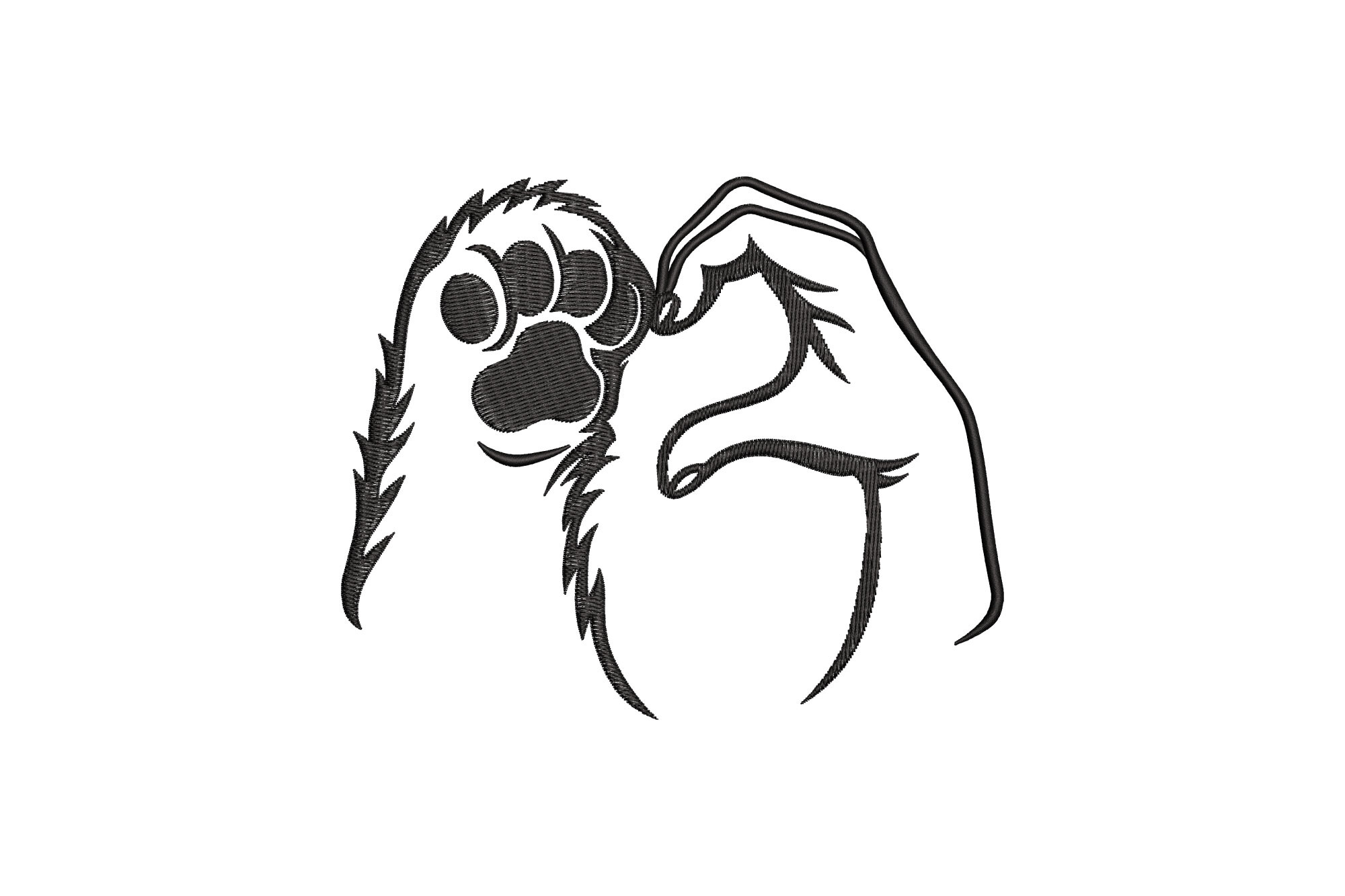Dog Paw with Claws