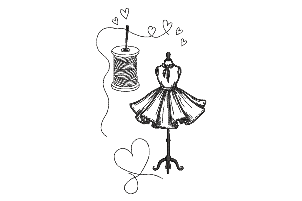Dress Form & Thread