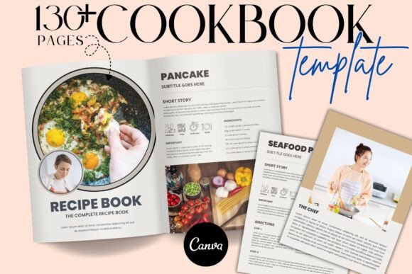 Editable Canva Cookbook Template