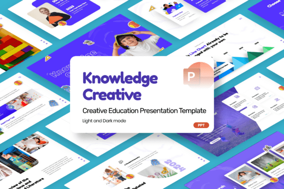 Preview of Education Knowledge Creative PowerPoint education presentation template