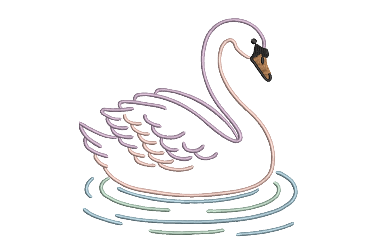 Elegant Swan on Water