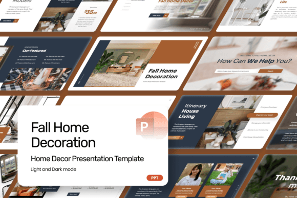 Fall Home Decoration PowerPoint