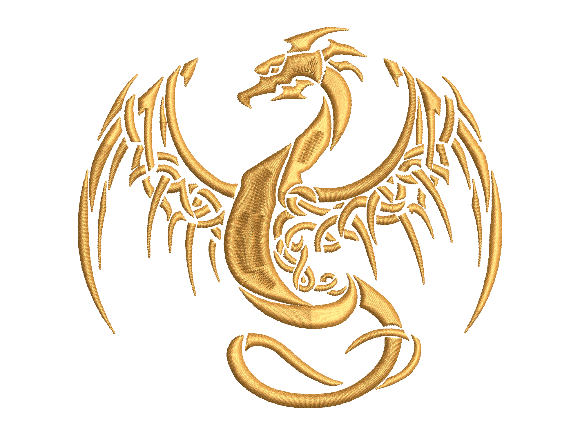 Fantasy Dragon Embroidery