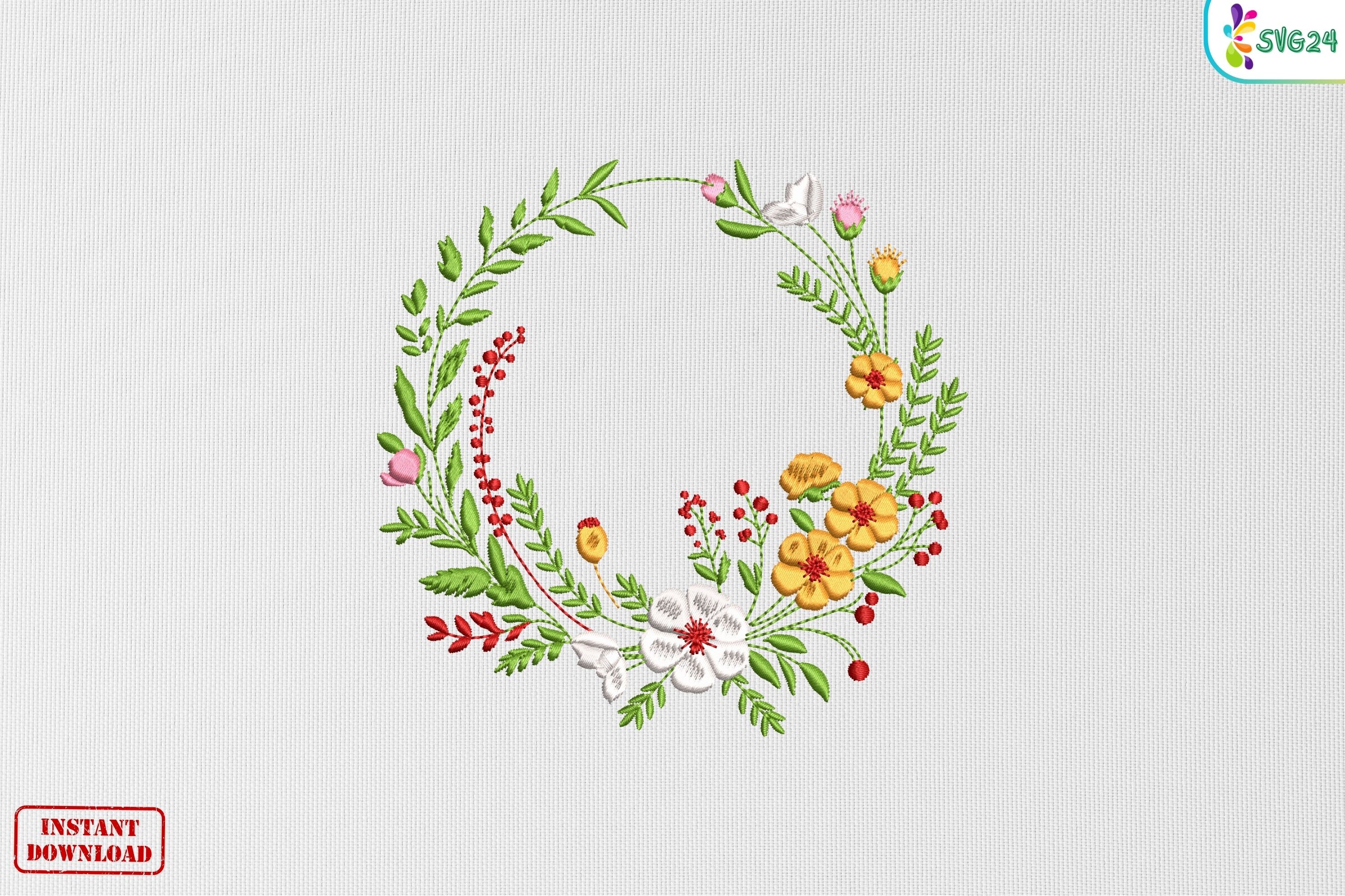 Floral Wreath Garden Bloom