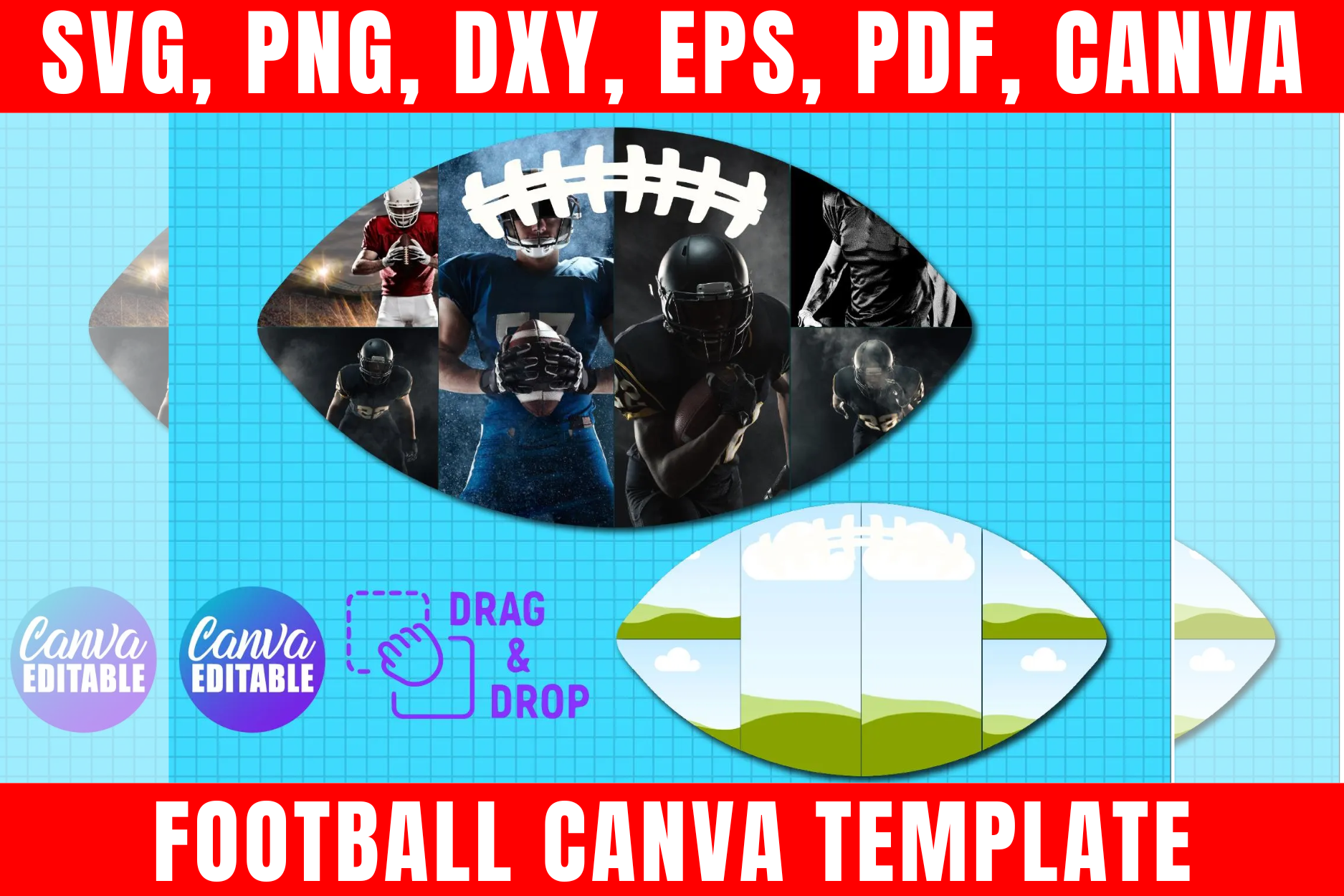 Football Canva Template Graphic by freshzone228 · Creative Fabrica
