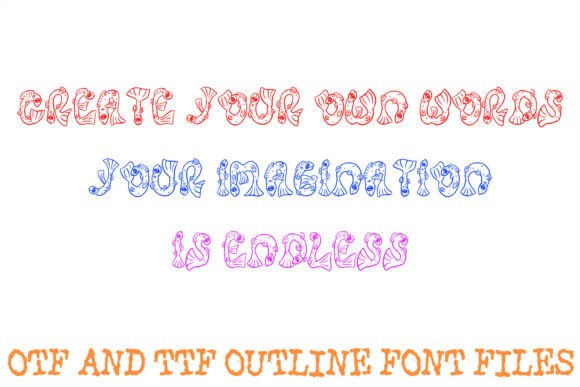 Funky Fish Font PNG with transparent background - Preview 2