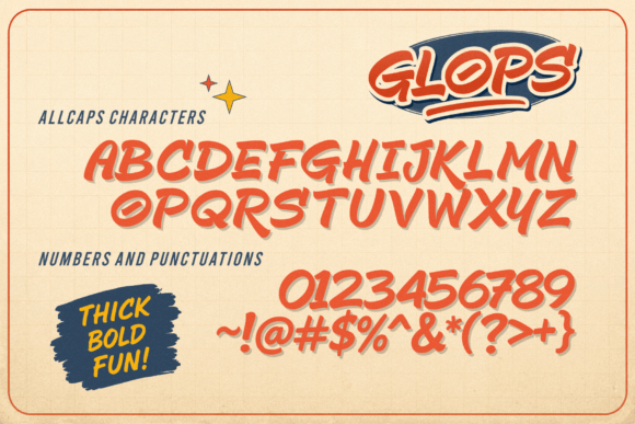 Glops Font - Preview 4