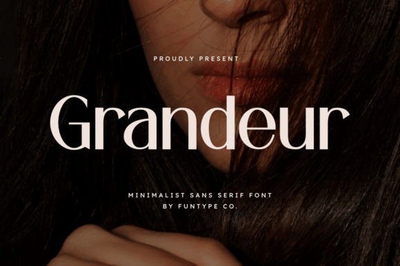 Preview specimen of Grandeur sans serif font