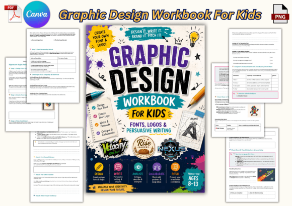 Graphic Design Workbook for Kids