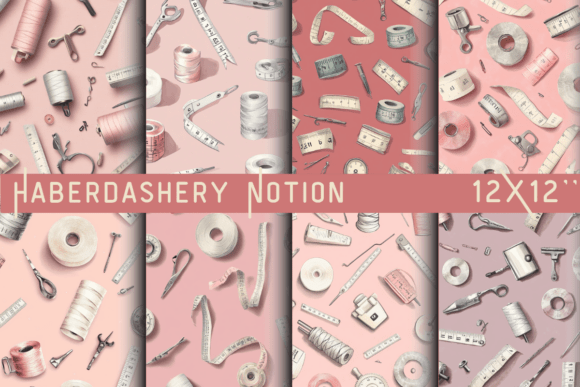 Haberdashery Notion Wallpaper